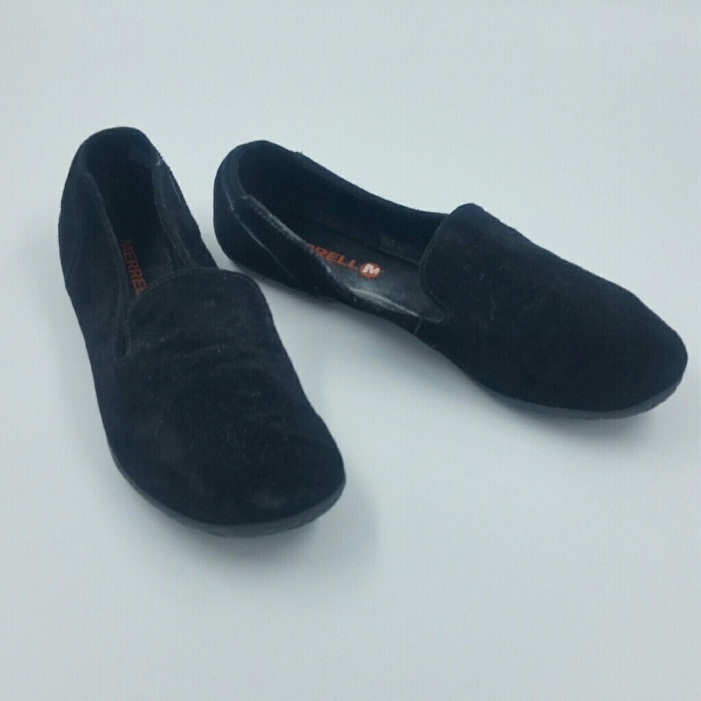MERRELL l Black Velvet Slip on Foot Wear